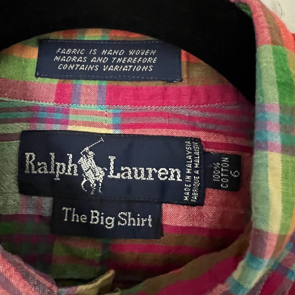 Ralph Lauren Pink Multi Plaid Button-Down Shirt - Picture 2 of 11